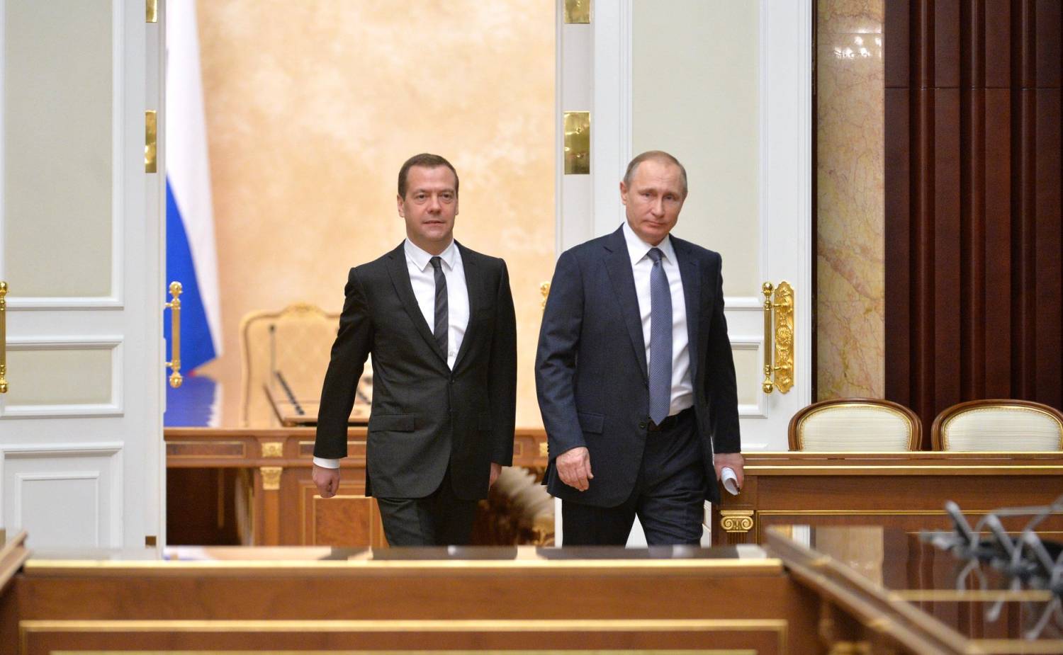 Путин и Дмитрий Медведев 2008 года